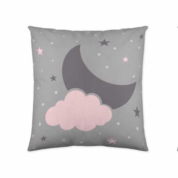 funda de cojin gris infantil