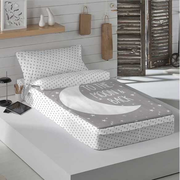 saco nordico con relleno moon grey gris