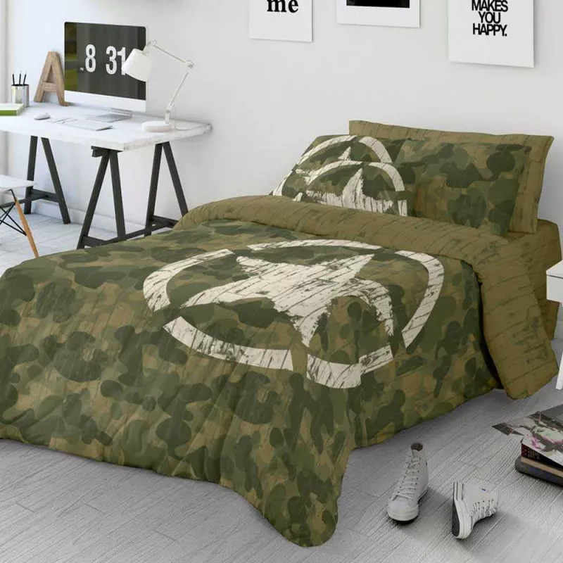 funda para nordico juvenil camuflaje verde