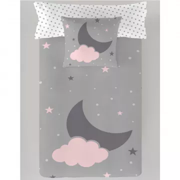 COTTON ARTEAN - Saco nórdico INFANTIL CON relleno LUNA Y NUBE