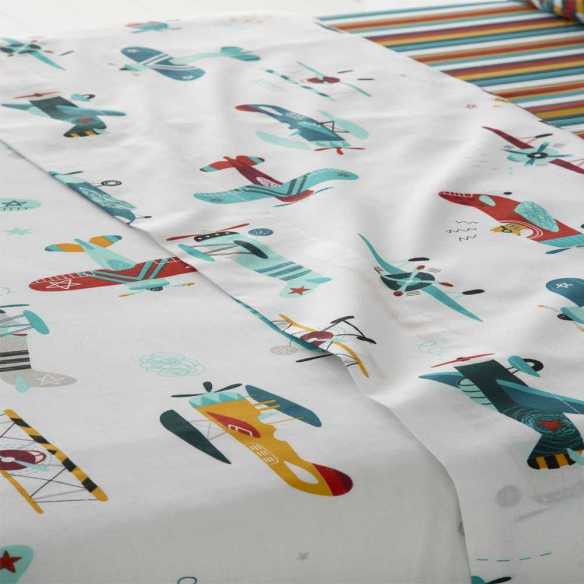 sabanas infantiles avioncitos
