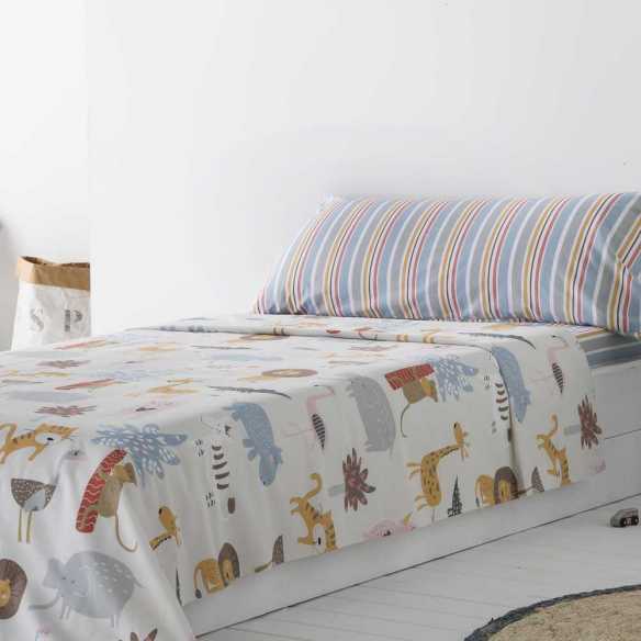 sabanas infantiles animales