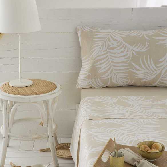 sabana algodon organico beige