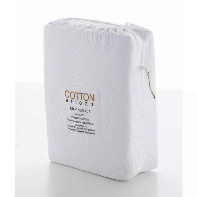 presentacion funda nordica pique blanco