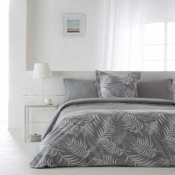 funda de edrredon algodon gris