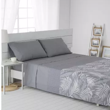 juego de sabanas algodon 100% gris 2