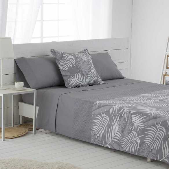 juego de sabanas algodon 100% gris