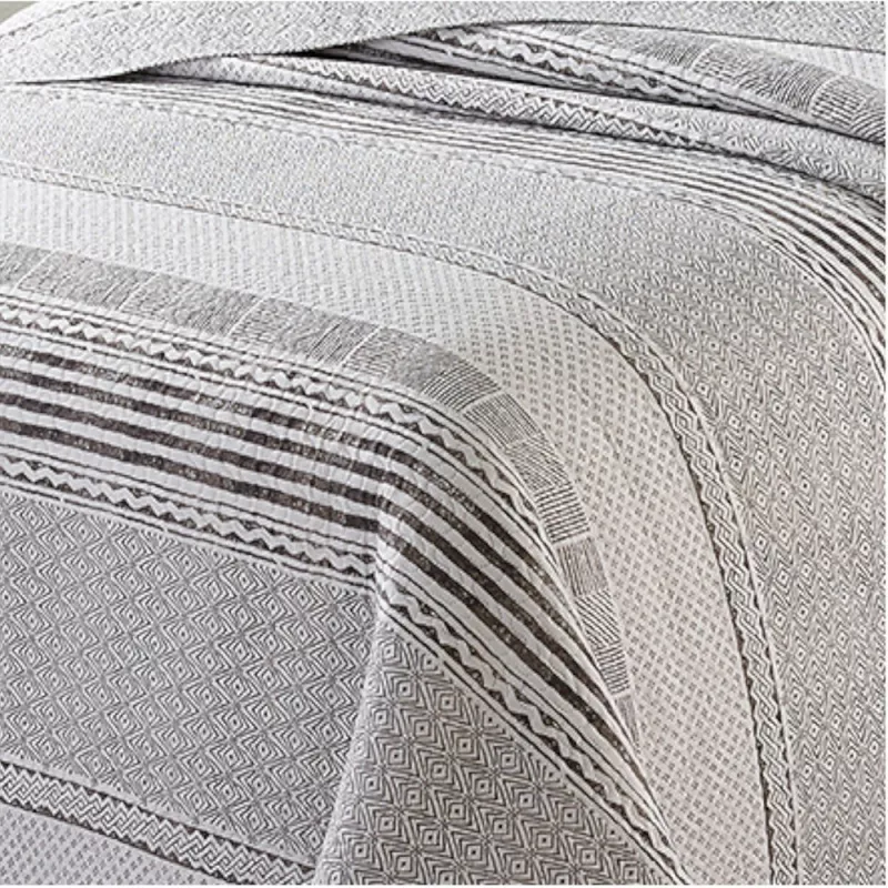 detalle colcha bouti gris