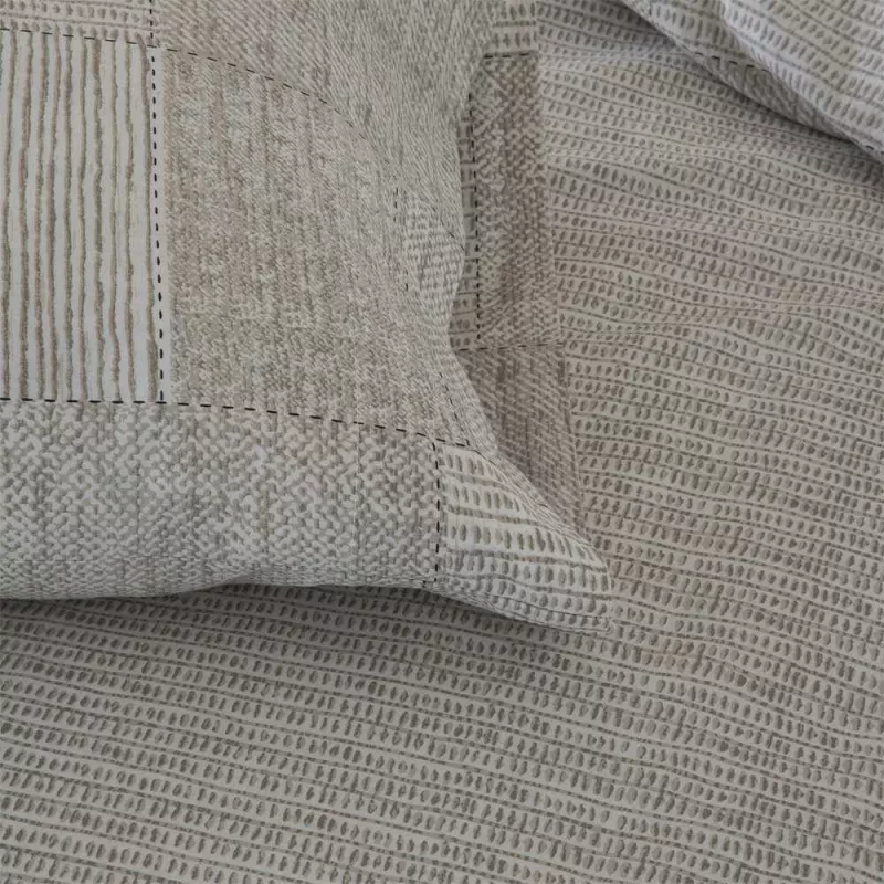 detalle funda nordica beige