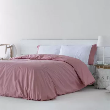 funda nórdica algodón orgánico coral