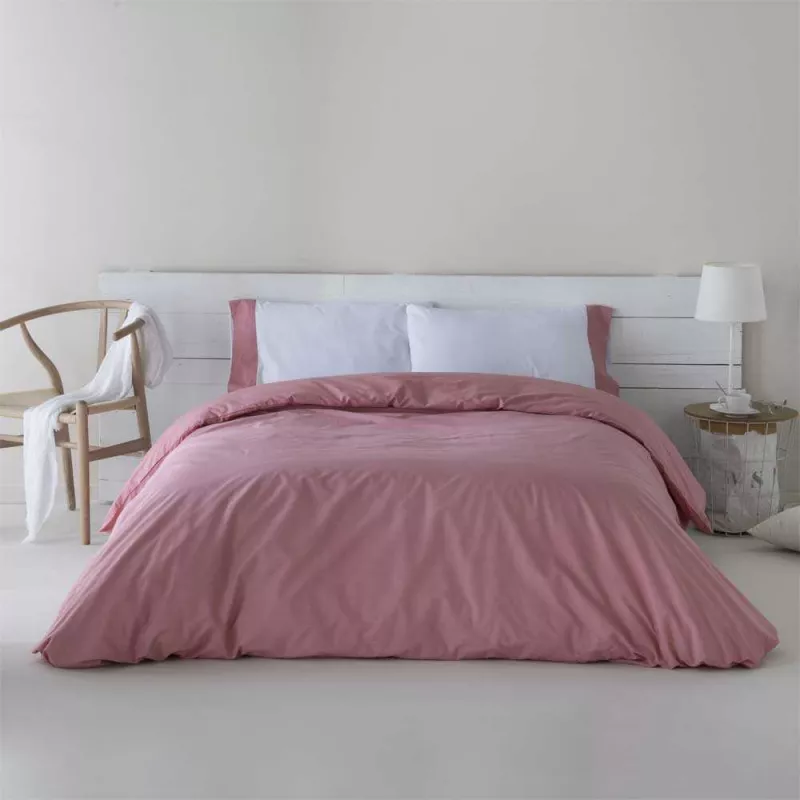 funda de edredón algodón orgánico coral