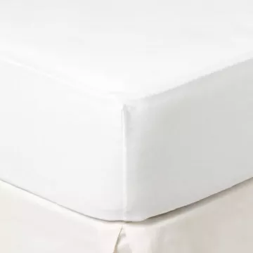 SABANA BAJERA AJUSTABLE BLANCO ALGODÓN 200 HILOS 2