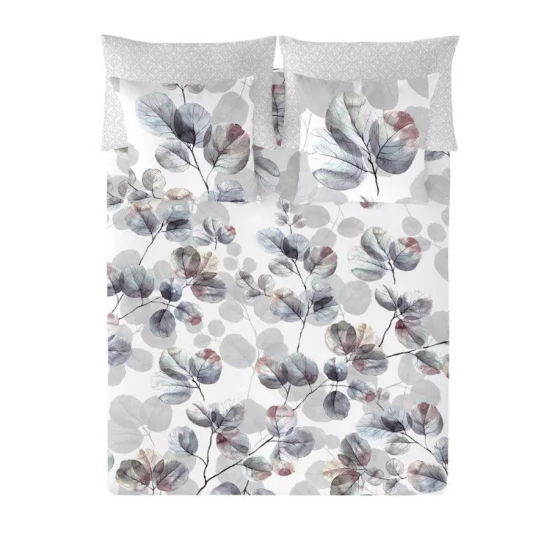 funda de edredón gris percal algodón 180 hilos