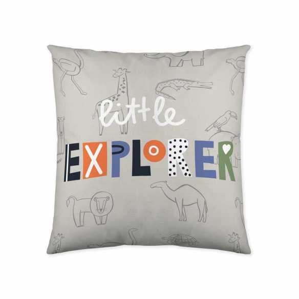 funda cojín infantil juvenil percal algodón 180 hilos multicolor