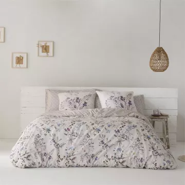 funda nórdica percal algodón beige 180 hilos 2