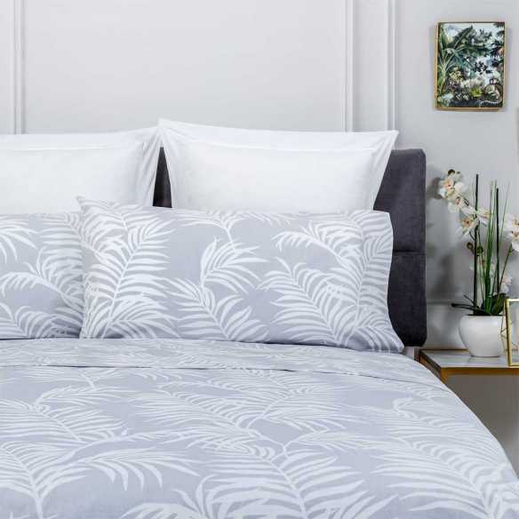 juego de sábanas todos los tamaños algodón orgánico gris