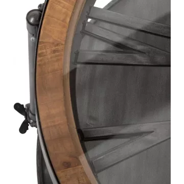 mesa con reloj madera 2