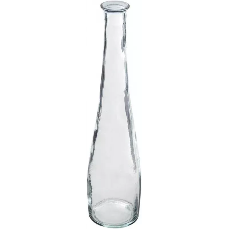 jarrón de cristal transparente súper largo