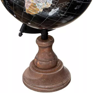 globo terráqueo madera y metal 2