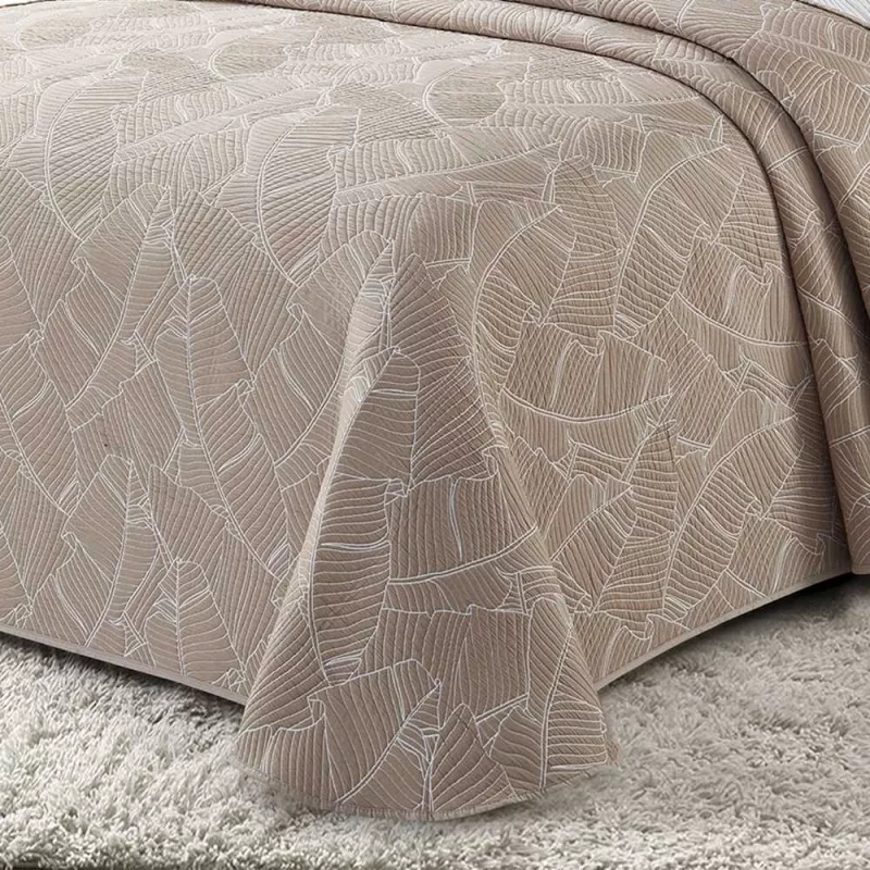 colcha para cama grande beige