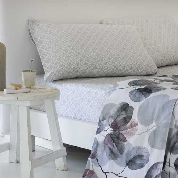 Juego para cama todos los tamaños satén algodón 200 hilos gris