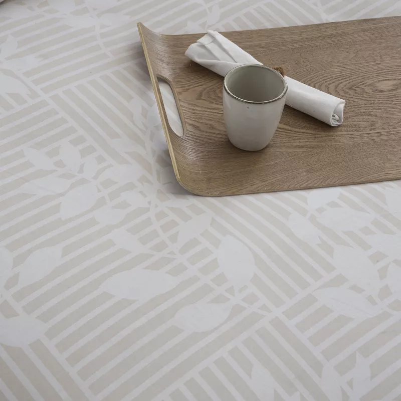 funda nórdica beige reversible poliéster algodón todos los tamaños