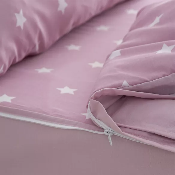 saco nórdico sin relleno nórdico infantil rosa cierre con cremallera