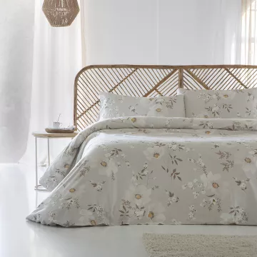 Funda nórdica algodón egipcio multicolor flores 2