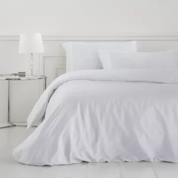 funda nórdica satén algodón 400 hilos blanco calidad extra 2