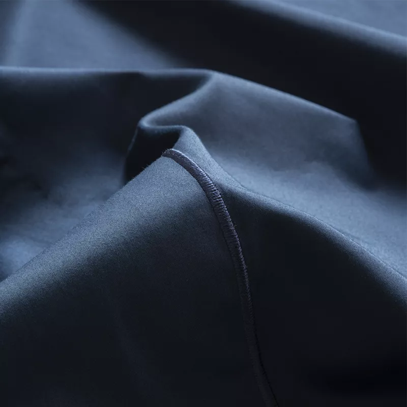 funda edredón nórdico 150 satén 400 hilos azul cierre con botones