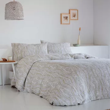 funda edredón nórdico waffle nido de abeja verde