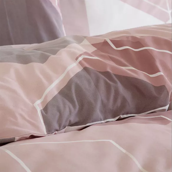 funda relleno nórdico edredón nude rosa poliéster algodón no se arruga