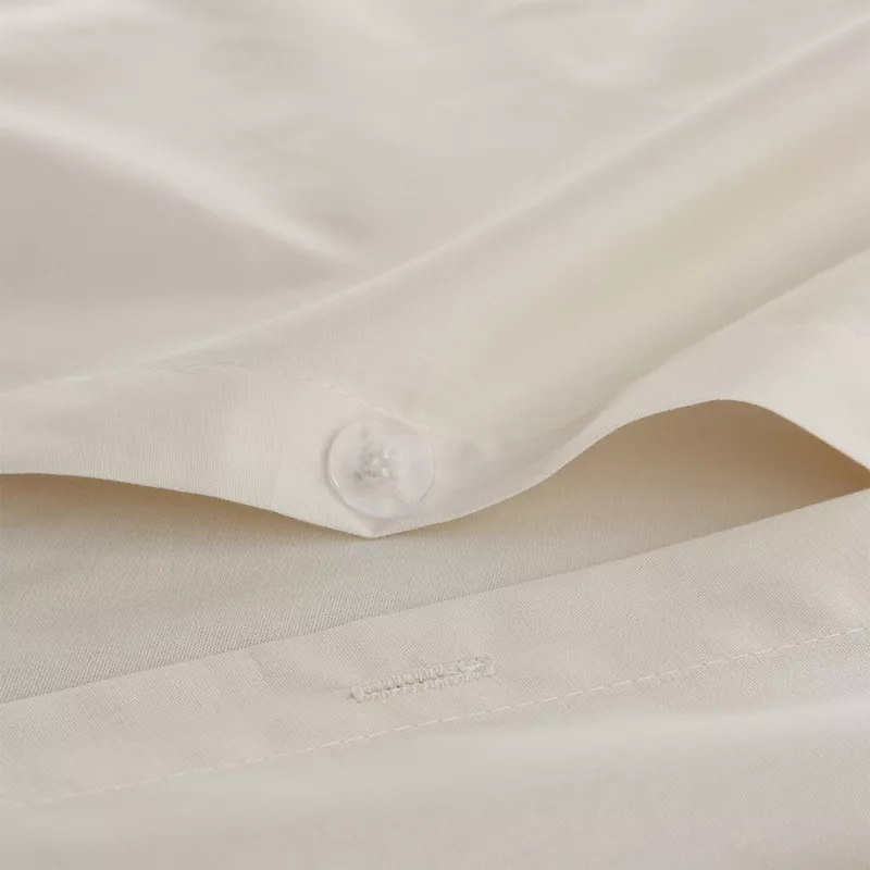 funda edredón nórdico cierre con botones liso beige