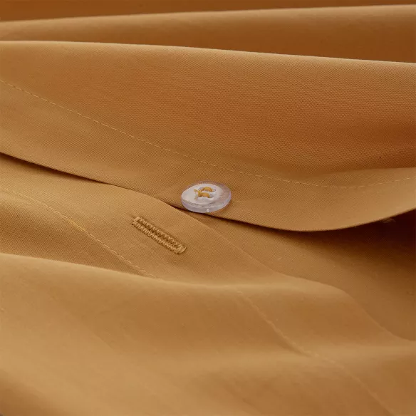 funda edredón nórdico ocre naranja cierre botones