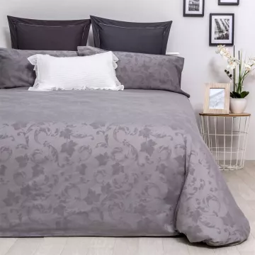 Funda edredón nórdico jacquard gris 2