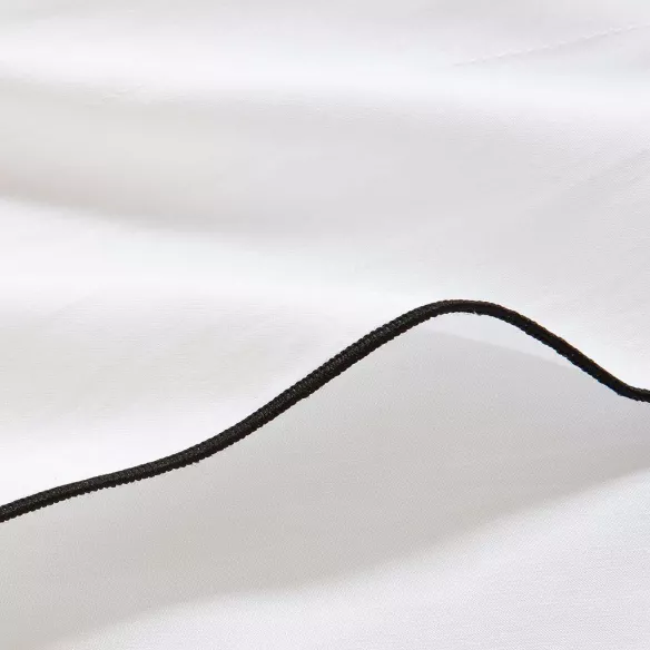 funda edredón nórdico filo blanco satén 300 hilos