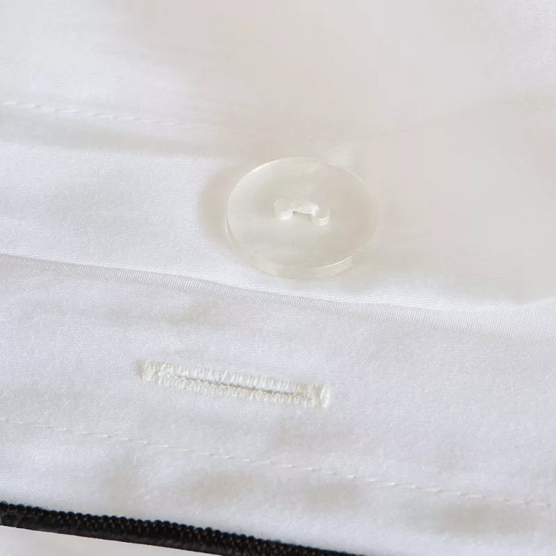 funda edredón nórdico satén 300 hilos blanco