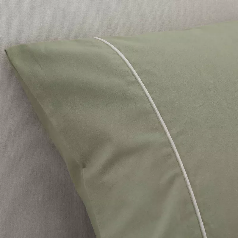 funda para edredón nórdico satén algodón egipcio verde