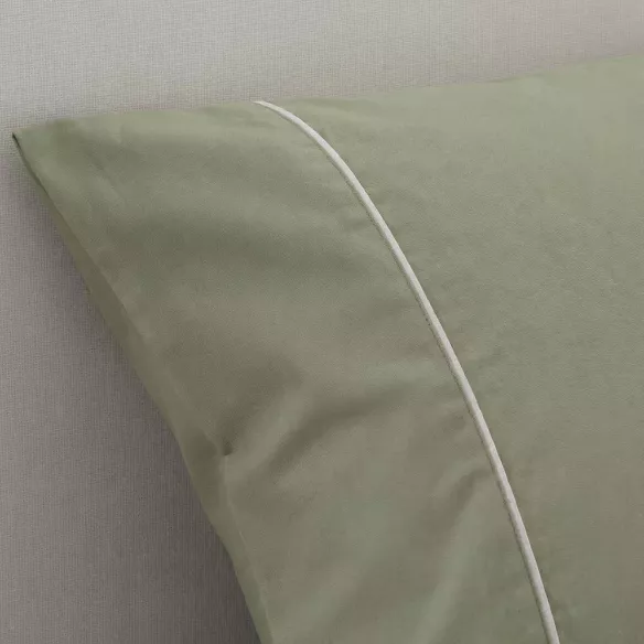 funda para edredón nórdico satén algodón egipcio verde