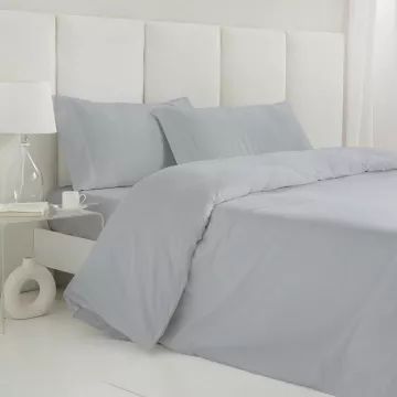 funda edredón nórdico satén 300 hilos gris perla