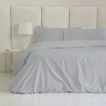 funda edredón nórdico satén 300 hilos gris perla 2
