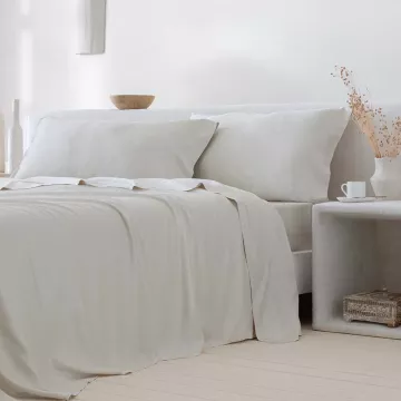 juego de sábanas bambú orgánico beige 300 hilos