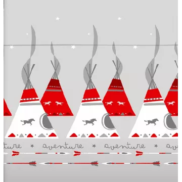 funda nordica infantil indios sioux gris 2