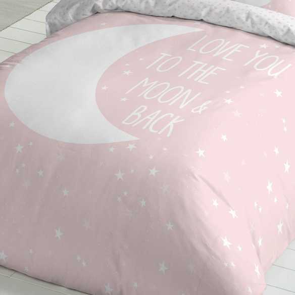 funda edredon nordico infantil juvenil rosa